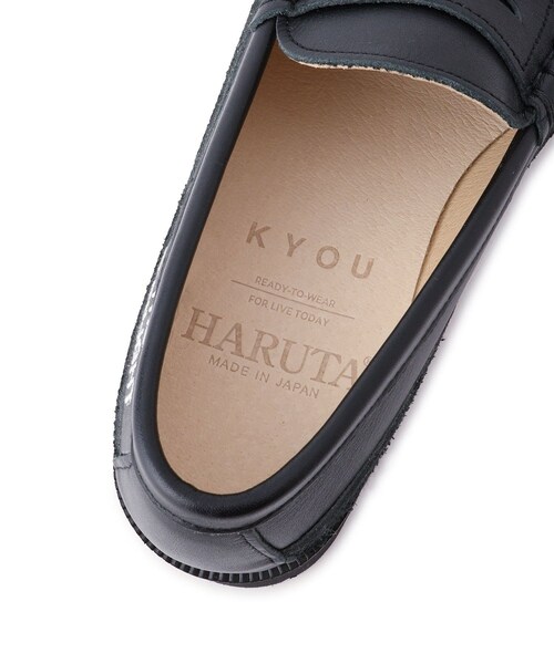 ADAM ET ROPE'(アダムエロペ)の「【KYOU for ADAM ET ROPE】SKOOL Type.2 EXTRALIGHT Exclusive Embroidered Coin Loafers by HARUTA(ローファー・レディース・ブラック・22.5/23/23.5/24)」の16枚目の写真