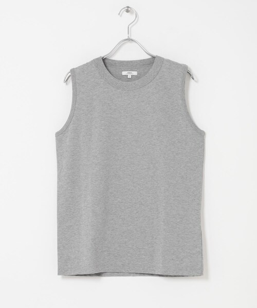 かぐれ(カグレ)の「ARMEN CREW NECK NO-SLEEVE PULLOVER(タンクトップ・レディース・WHITE/BLACK/杢GRY・1)」の3枚目の写真