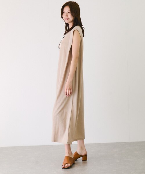 Jayro（ジャイロ）の「カノコ肩タックフレアワンピース（ワンピース・レディース・ブラック/グレー系/キャメル/イエロー・F）」の14枚目の写真