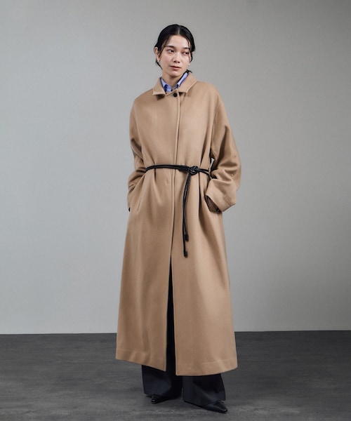 ADAM ET ROPE'(アダムエロペ)の「ピュアカシミヤナロートレンチコート(トレンチコート・レディース・キャメル/チャコール・F)」の7枚目の写真