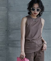 GEVS. | 大きいサイズアメリカンスリーブテレコタンクトップGEVS.(タンクトップ)