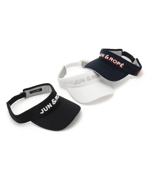 ROPE'（ロペ）の「立体刺繍ロゴバイザー（サンバイザー・レディース・ブラック/ホワイト/ネイビー・F）」の4枚目の写真