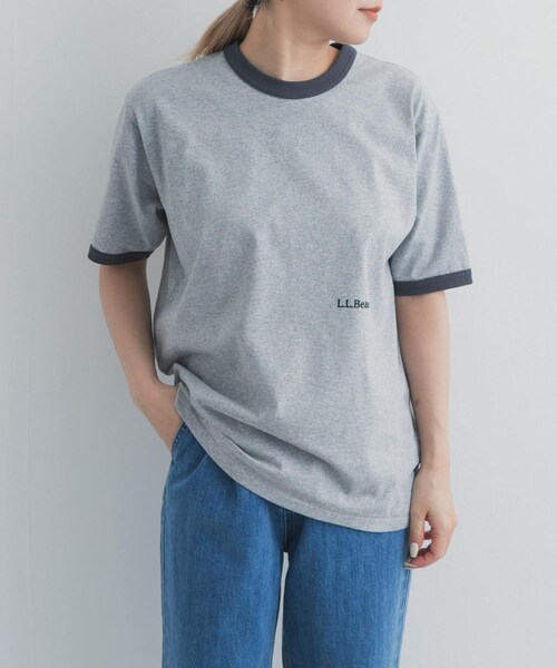 URBAN RESEARCH DOORS(アーバンリサーチドアーズ)の「L.L.Bean JAPAN EDITION SHORTSLEEVERINGER T-SHIRTS(Tシャツ/カットソー・レディース・OATMEAL/TOPGREY/TOP GOLD/MAGENTA・M)」の7枚目の写真
