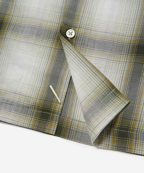 Saturdays NYC(サタデーズ ニューヨークシティ )の「Marco Plaid Ls Shirt(シャツ/ブラウス・メンズ・ベージュ/ダークグリーン・L/M/S/XL/XS)」の15枚目の写真