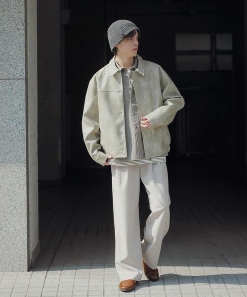 SENSE OF PLACE by URBAN RESEARCH（センスオブプレイスバイアーバンリサーチ）の「FLジップブルゾン（ブルゾン・メンズ・BLACK/GREIGE・M/L）」の22枚目の写真