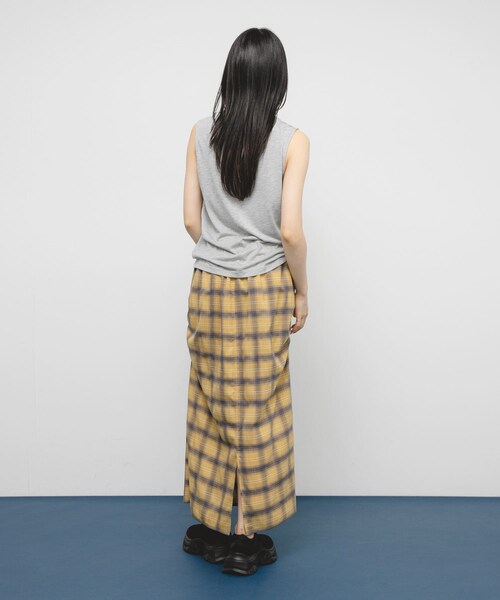 KBF（ケイビーエフ）の「サイドデザインチェックスカート（スカート・レディース・BLACK/YELLOW/BLUE・one）」の18枚目の写真