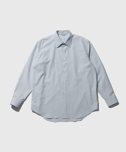 ADAM ET ROPE'（アダムエロペ）の「【AURALEE/オーラリー】WASHED FINX TWILL SHIRT（シャツ/ブラウス・メンズ・ホワイト/ベージュ/カーキ/ブルー系・3/4/5）」の11枚目の写真
