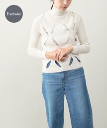 URBAN RESEARCH ROSSO WOMEN | 『別注』leinwande×ROSSO　Flower Knitted Top(ニット/セーター)