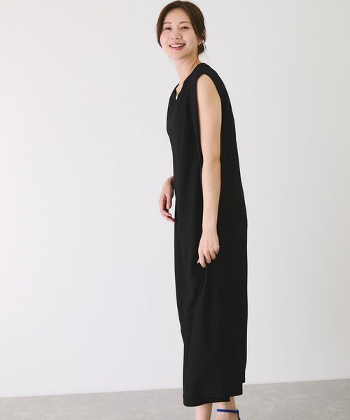 Jayro（ジャイロ）の「カノコ肩タックフレアワンピース（ワンピース・レディース・ブラック/グレー系/キャメル/イエロー・F）」の10枚目の写真