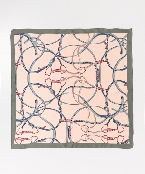 URBAN RESEARCH Sonny Label（アーバンリサーチサニーレーベル）の「大判チェーン柄スカーフ（バンダナ/スカーフ・レディース・ピンク/オフ・one/One）」の6枚目の写真