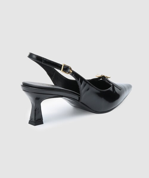 ROPE'(ロペ)の「ベルトトップヒールパンプス(パンプス・レディース・ブラック/レッド・36/36.5/37/37.5)」の11枚目の写真