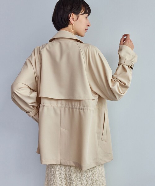 ROPE' PICNIC(ロペピクニック)の「ミドル丈トレンチコート/撥水・花粉ガード(トレンチコート・レディース・ベージュ/カーキ/ネイビー・F)」の11枚目の写真
