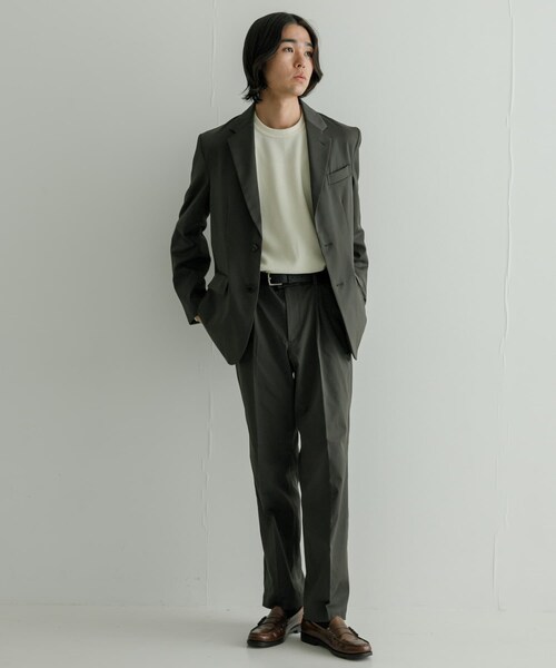 URBAN RESEARCH(アーバンリサーチ)の「RE:NAPES サテンジャケット(テーラードジャケット・メンズ・CHARCOAL/NAVY・M/L)」の6枚目の写真