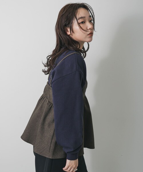 SENSE OF PLACE by URBAN RESEARCH（センスオブプレイスバイアーバンリサーチ）の「レイヤードデザインビスチェ（その他トップス・レディース・BLACK/BROWN・One）」の19枚目の写真