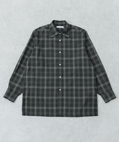 URBAN RESEARCH(アーバンリサーチ)の「SHEER CH SQUARE CUT SHIRTS(シャツ/ブラウス・メンズ・IVORY/BLACK/GREEN・M/L)」の22枚目の写真