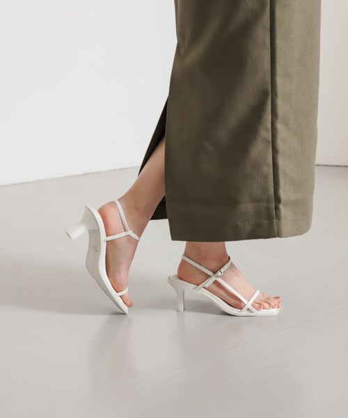 SENSE OF PLACE by URBAN RESEARCH（センスオブプレイスバイアーバンリサーチ）の「ワイドスクエアストラップサンダル（サンダル・レディース・WHITE/BLACK/L.BLUE/PINK・S/M/L）」の17枚目の写真