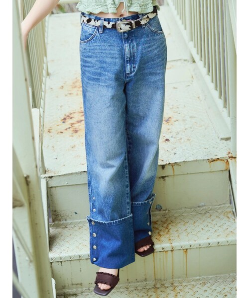 CALNAMUR（カルナムール）の「【Wrangler】デニムパンツ（デニムパンツ・レディース・ブルー/アイスブルー・XS/S/M）」の6枚目の写真
