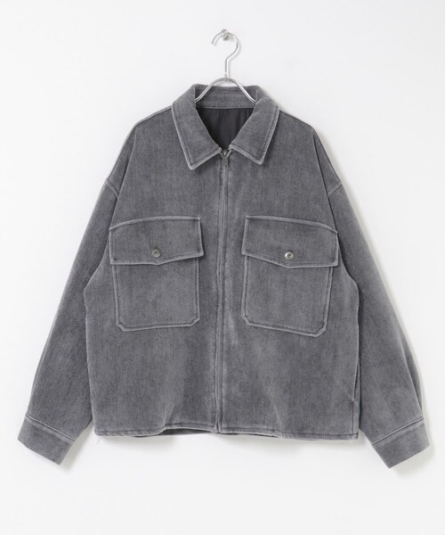 SENSE OF PLACE by URBAN RESEARCH(センスオブプレイスバイアーバンリサーチ)の「ヴィンテージツイルZIPブルゾン(ブルゾン・メンズ・BLACK/BROWN/PURPLE・M/L)」の12枚目の写真