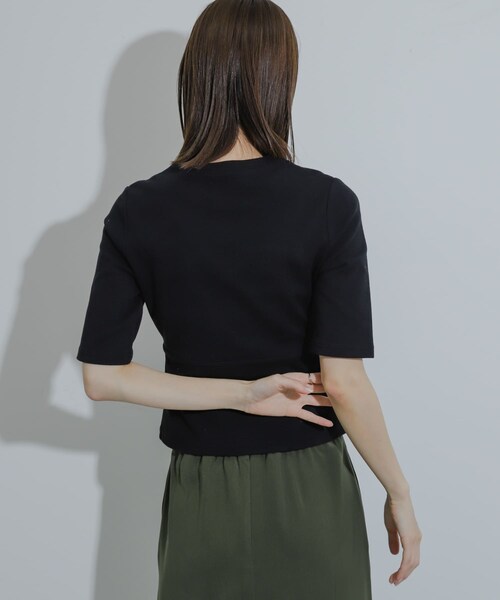 SENSE OF PLACE by URBAN RESEARCH(センスオブプレイスバイアーバンリサーチ)の「ウエストリブコンパクトトップ(Tシャツ/カットソー・レディース・L.GRAY/IVORY/BLACK/RED・one)」の17枚目の写真