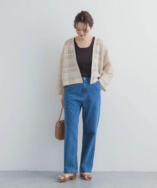 URBAN RESEARCH DOORS(アーバンリサーチドアーズ)の「2WAYニットタンク(タンクトップ・レディース・OFF/BROWN/NAVY・Free)」の16枚目の写真