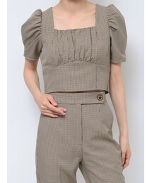 RESEXXY | バックリボンスクエアブラウス【セットアップ着用可能】(シャツ/ブラウス)