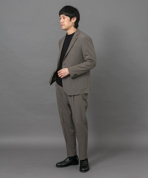 URBAN RESEARCH DOORS（アーバンリサーチドアーズ）の「LIFE STYLE TAILOR　4WAYストレッチメランジパンツ（スラックス・メンズ・NAVY/BROWN/SAGE KHAKI・S/M/L/XL）」の21枚目の写真