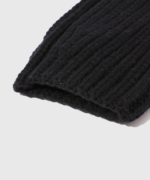 ADAM ET ROPE'(アダムエロペ)の「【Etudes Studio/エチュードストゥディオ】RIBBED MITTENS STAR(手袋・メンズ・ブラック/ベージュ・F)」の10枚目の写真
