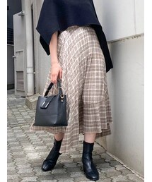 dazzlin | チェックダブルプリーツスカート(スカート)