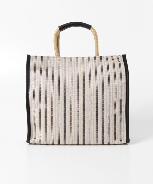KBF（ケイビーエフ）の「スクエアヘンプBAG（トートバッグ・レディース・IVORY/BLACK・One）」の15枚目の写真