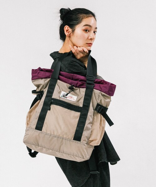 EKAL（エカル）の「『別注』Caribou Mountaineering×EKAL　L. WEIGHT PACK TOTE（トートバッグ・レディース・GREIGE/BLACK・Free）」の19枚目の写真
