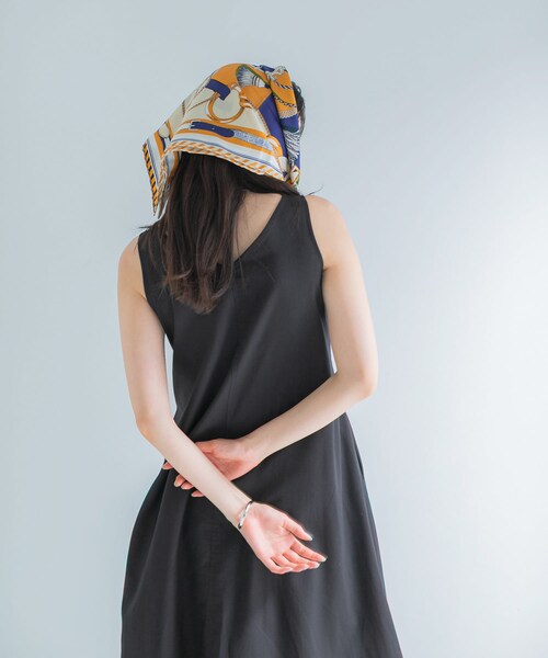 URBAN RESEARCH ROSSO（アーバンリサーチロッソ）の「リネン混リボンドレス（ワンピース・レディース・BLACK/VANILLA/GREEN/P/BLUE・Free）」の16枚目の写真