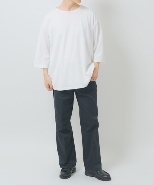 ITEMS URBANRESEARCH(アイテムズ アーバンリサーチ)の「接触冷感ポンチ7分袖トップス(Tシャツ/カットソー・メンズ・WHT/BLU/BEG/BLK・M/L)」の11枚目の写真
