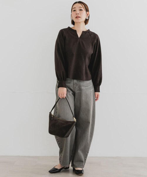 URBAN RESEARCH ROSSO（アーバンリサーチロッソ）の「F by ROSSO　ハート刺繍2WAYブラウス（シャツ/ブラウス・レディース・GRAY/BROWN・Free）」の8枚目の写真