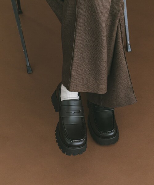 ITEMS URBANRESEARCH(アイテムズ アーバンリサーチ)の「スクエアローファー(ローファー・レディース・BLK/BRN・S/M/L)」の5枚目の写真