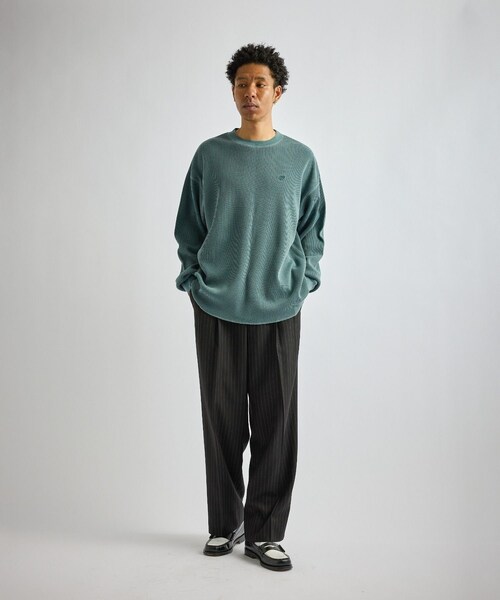 Saturdays NYC(サタデーズ ニューヨークシティ )の「George Herringbone Stripe Two Tuck Pant(その他パンツ・レディース・ブラック/グレー・L/M/S/XL)」の18枚目の写真