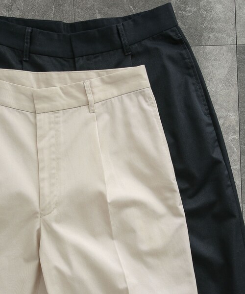 SENSE OF PLACE by URBAN RESEARCH（センスオブプレイスバイアーバンリサーチ）の「センタープレスストレートタックチノパンツ（チノパンツ・メンズ・GREIGE/BLACK・M/L）」の16枚目の写真