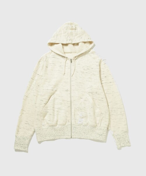 ADAM ET ROPE'（アダムエロペ）の「【リバーシブル/パイル】スウェット フルジップ パーカー / ロングシーズン着用可能（パーカー・メンズ・グレー系/キナリ系・L/M）」の14枚目の写真