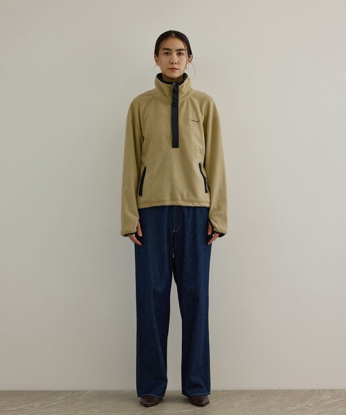 ADAM ET ROPE'(アダムエロペ)の「【Americana(アメリカーナ) for SALON】フリースプルオーバー(その他トップス・レディース・ベージュ系/ネイビー系・F)」の8枚目の写真
