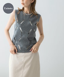 URBAN RESEARCH ROSSO WOMEN | 『別注』leinwande×ROSSO Flower Knitted Top(ニット/セーター)