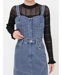 MURUA | ガーターデニムビスチェ【セット販売対象】(その他トップス)