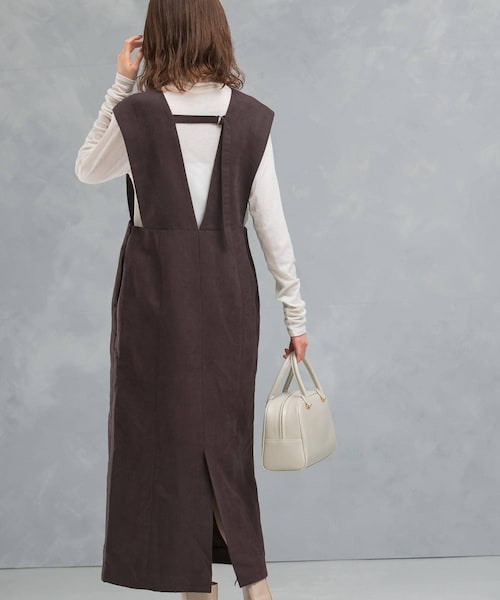 URBAN RESEARCH ROSSO（アーバンリサーチロッソ）の「バックベルトワンピース（ワンピース・レディース・navy/beige/d.bordeaux・36/38）」の3枚目の写真