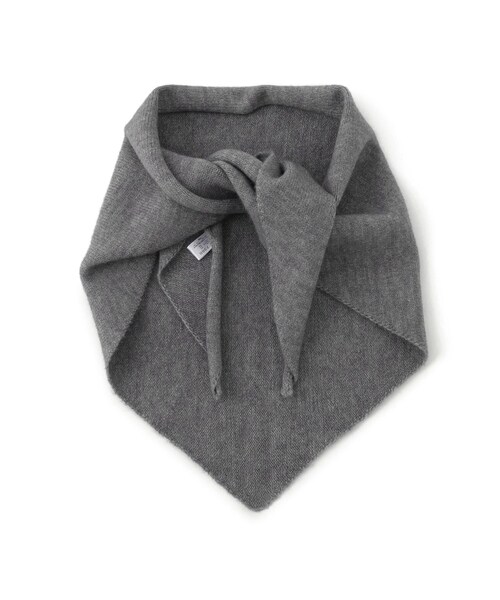 VIS（ビス）の「トライアングルニットスカーフ（バンダナ/スカーフ・レディース・グレー/ベージュ・F）」の10枚目の写真