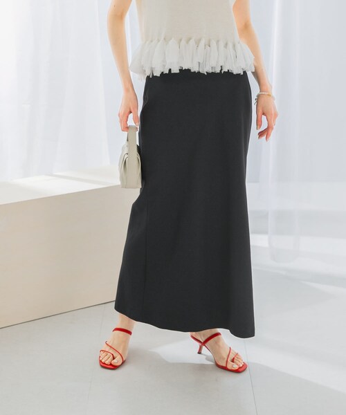 URBAN RESEARCH ROSSO（アーバンリサーチロッソ）の「接触冷感リネン混バイヤススカート（スカート・レディース・CHARCOAL/OFF/LIME・36/38）」の14枚目の写真