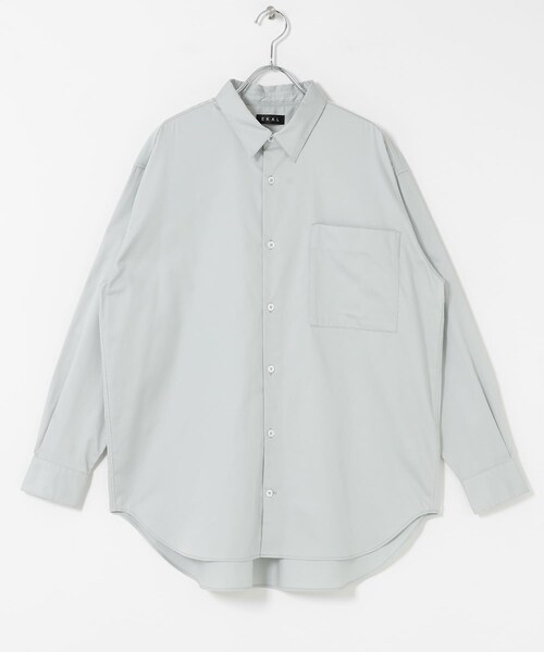 EKAL(エカル)の「cotton crispシャツ(シャツ/ブラウス・レディース・ストライプ/イエロー/グレー・One)」の12枚目の写真