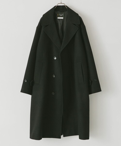 URBAN RESEARCH DOORS(アーバンリサーチドアーズ)の「JAPAN FABRICオーバーチェスターコート(チェスターコート・メンズ・GREEN/GREIGE/BROWN/D.NAVY/BLACK・M/L/XL)」の20枚目の写真