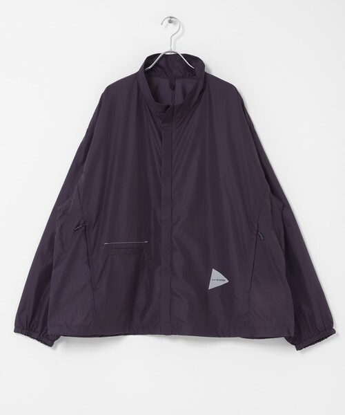 EKAL(エカル)の「and wander OVERSIZED RIP JACKET(テーラードジャケット・メンズ・BLACK/PURPLE・M/L)」の2枚目の写真
