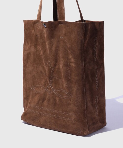ADAM ET ROPE'(アダムエロペ)の「《別注》【La Botte Gardiane/ラボッテガーディアン】EX BAG SOLENE VELOURS(トートバッグ・メンズ・ベージュ・F)」の17枚目の写真