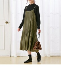 nissen | 【産前・産後】マタニティプリーツキャミソールワンピース(マタニティウェア/グッズ)