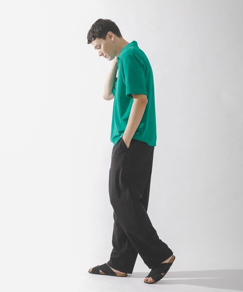 URBAN RESEARCH Sonny Label（アーバンリサーチサニーレーベル）の「配色パイルポロシャツ（ポロシャツ・メンズ・グレー/グリーン/ネイビー・M/L）」の21枚目の写真