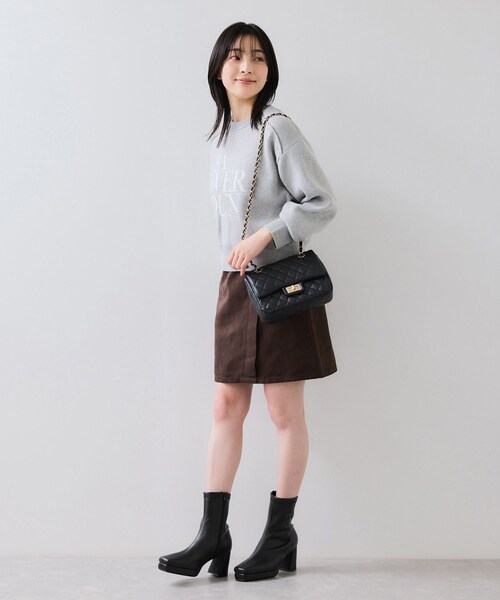 VIS（ビス）の「ストームストレッチショートブーツ（ブーツ・レディース・ブラック/ベージュ系・M/S）」の8枚目の写真